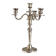 Chandelier with 4 lights, silver-plated candlestick.