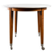 Neon High Table in mahogany lacquered cherrywood and Carrara marble