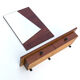 Teak mirror and shelf with drawers, 1950s