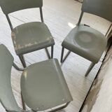 Trio of Tubax chairs 1950