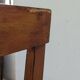 Large wooden bench with a backrest