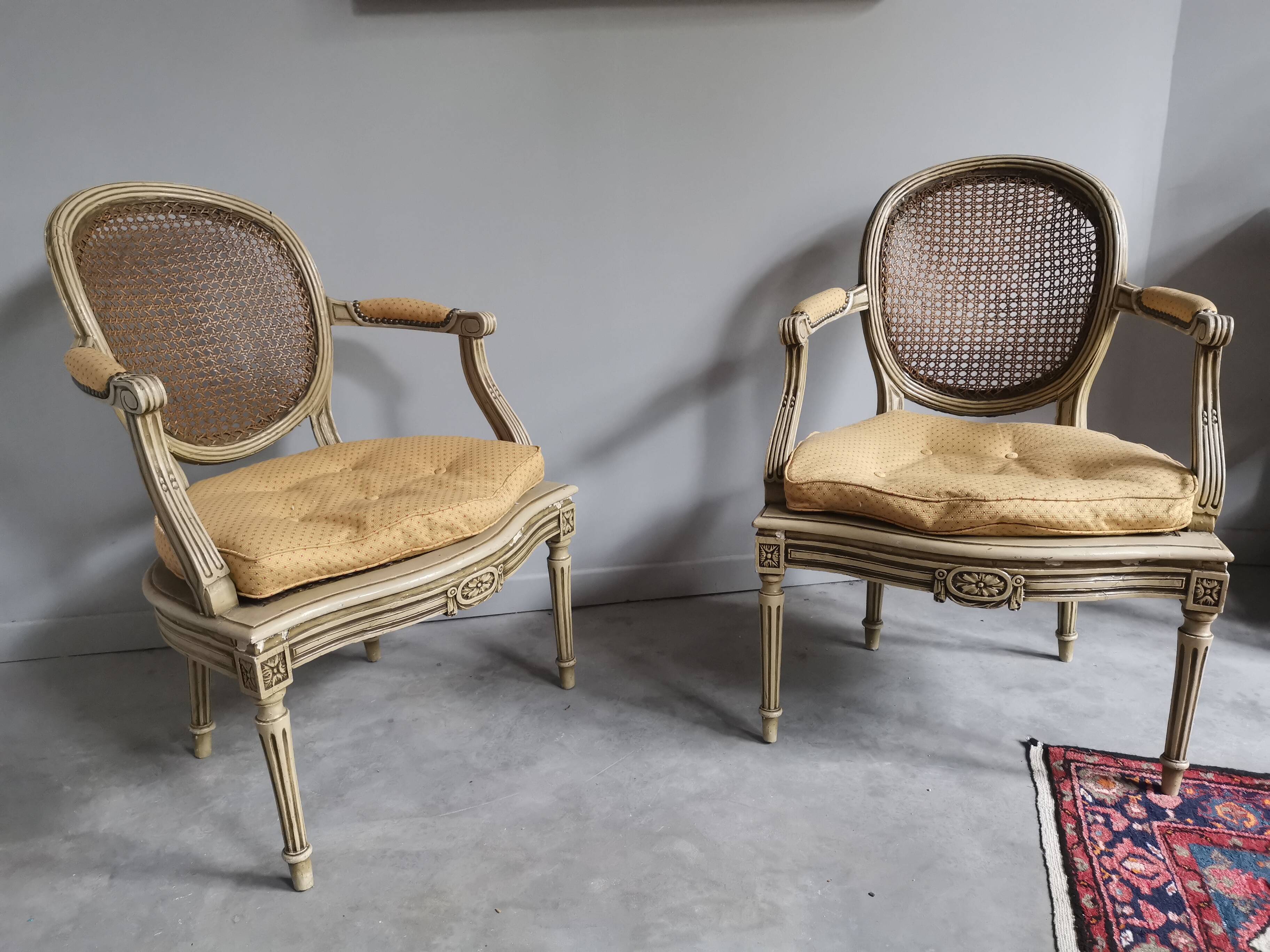 Pair of Louis XVI armchairs