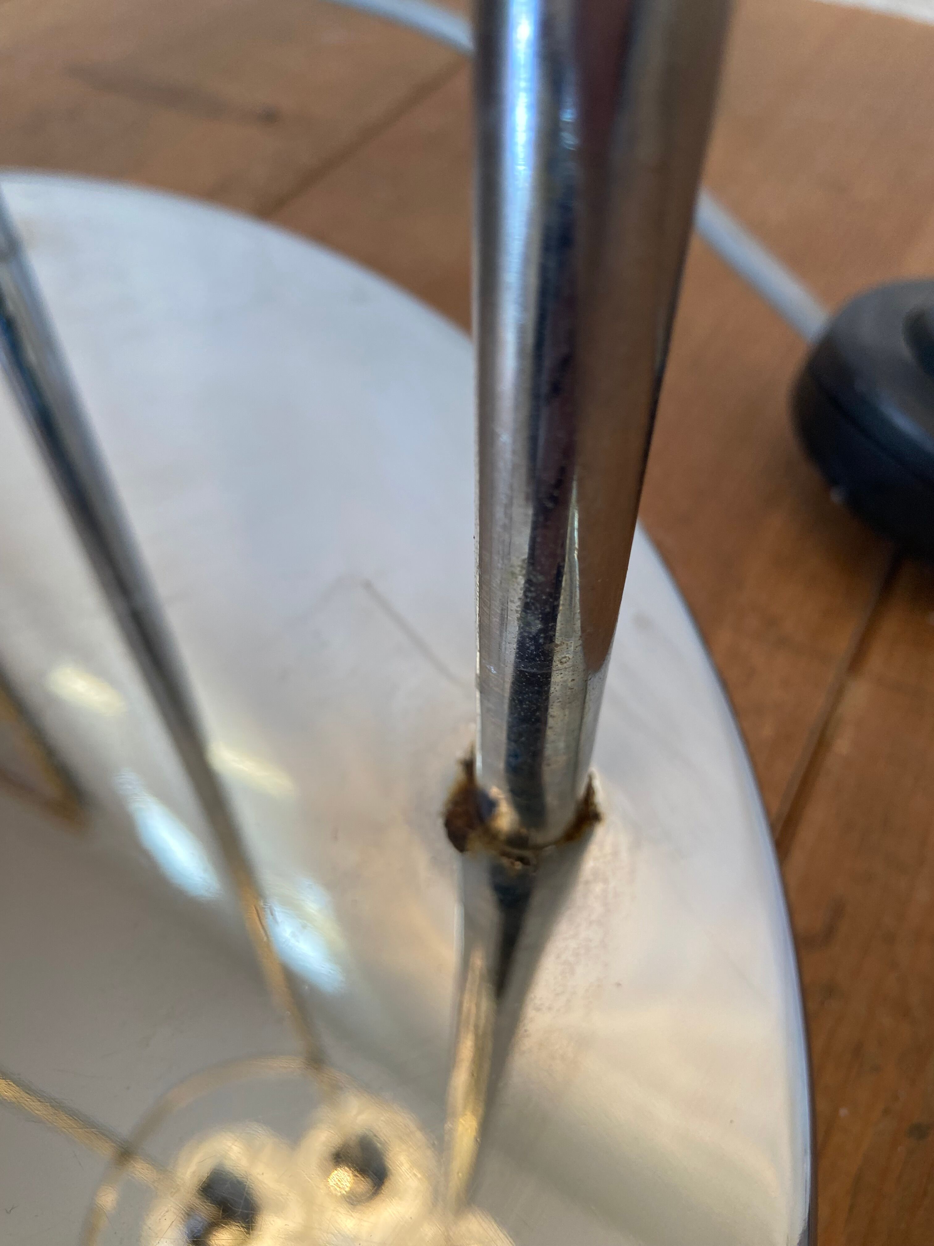 Waterfall floor lamp 5 globes Marinha Grande factory 70s