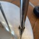 Waterfall floor lamp 5 globes Marinha Grande factory 70s
