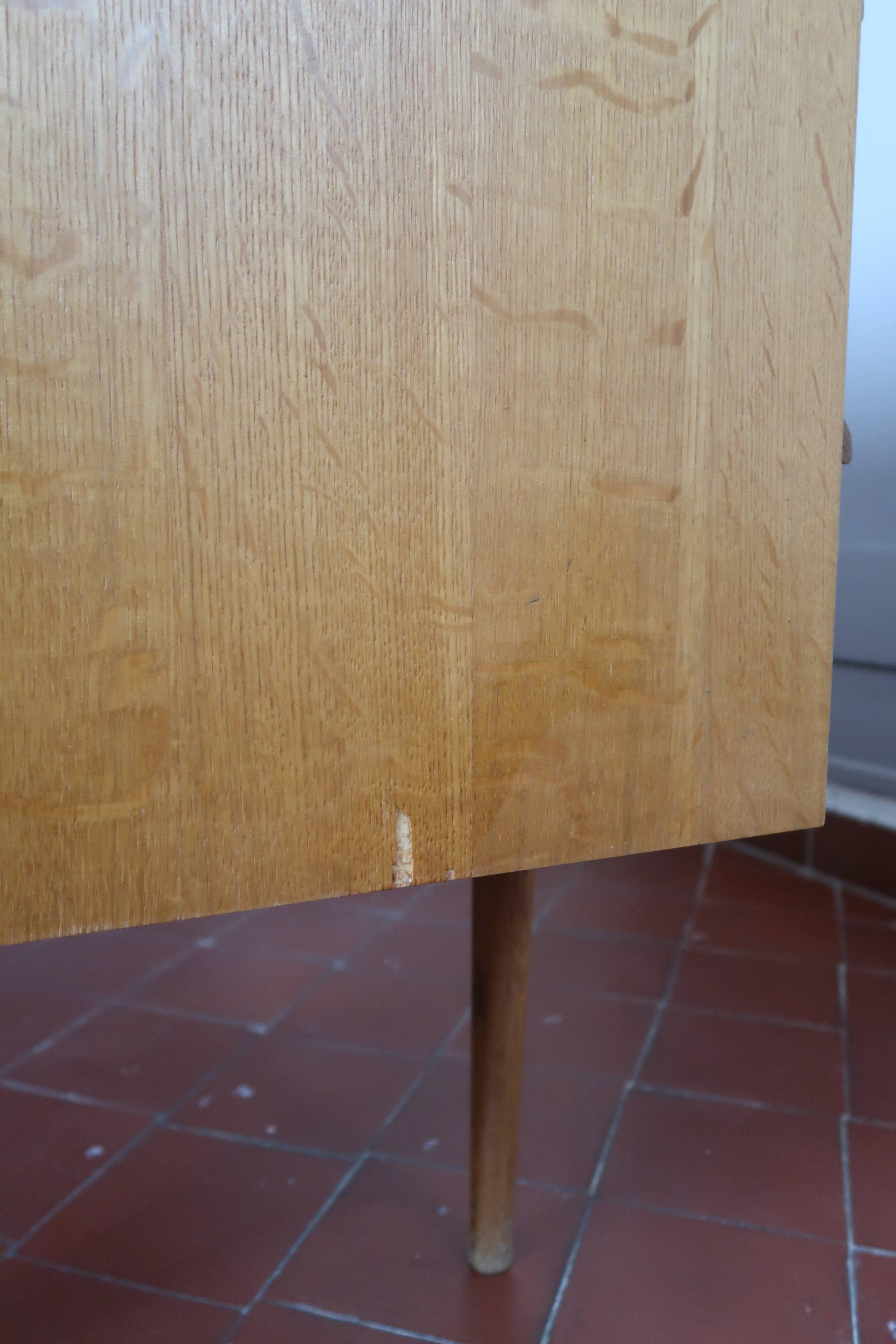 Scandinavian light wood desk