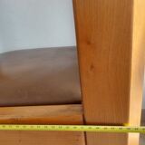 Set of 6 "Gorgoni" chairs in solid elm – Roche Bobois