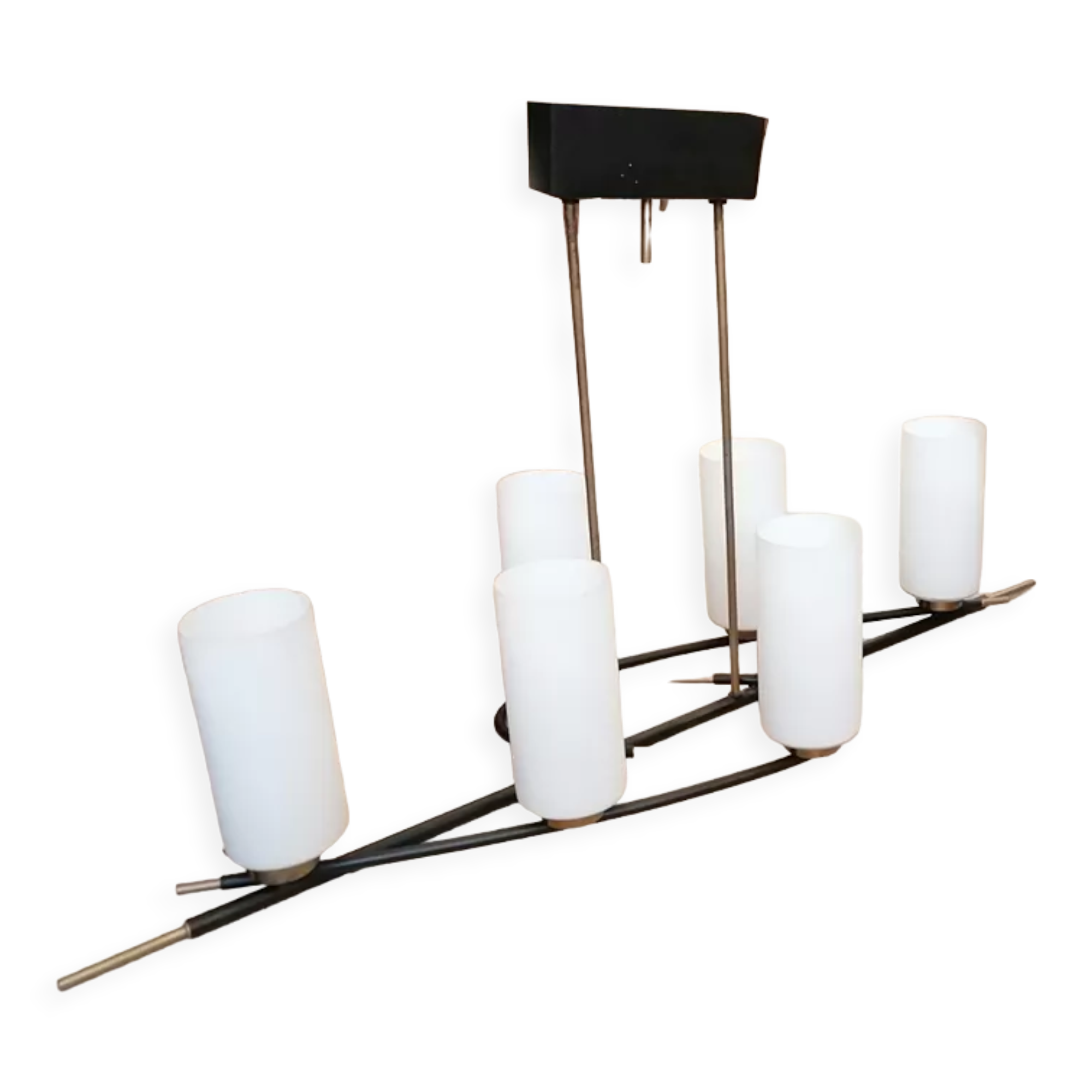 6-light chandelier, Arlus House, 1950