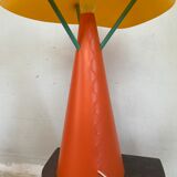 Vintage memphis style lamp in plastic of colors
