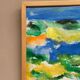Huile sur toile originale suédoise – "Composition" par Inge Blomqvist