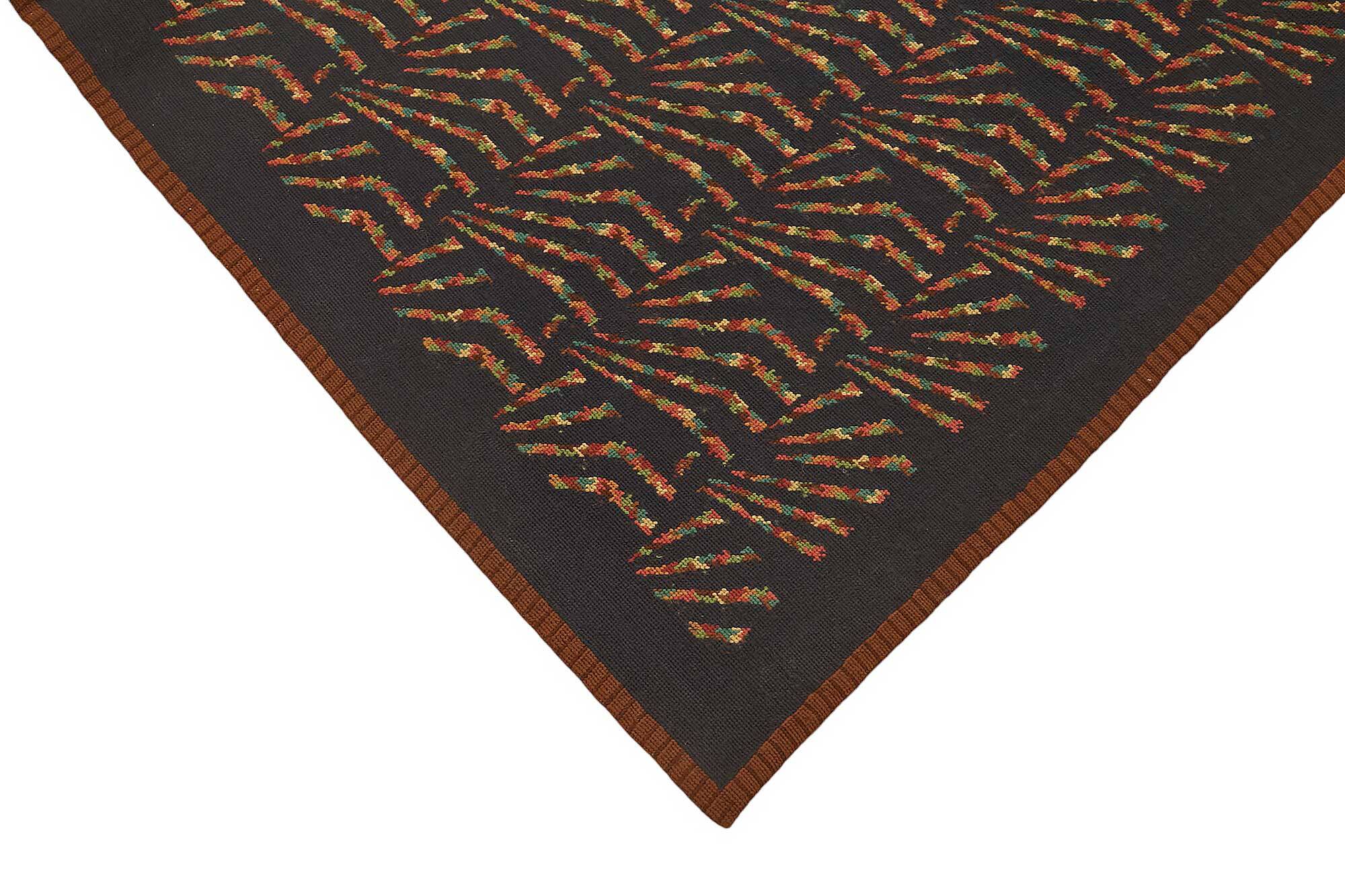 Handmade Vintage Flatweave Needlepoint Kilim 168 cm x 235 cm