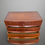 Scandinavian mid-century teak chest of drawers