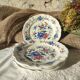 Set of 4 dessert plates Sarreguemines France – model Touraine