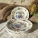 Set of 4 dessert plates Sarreguemines France – model Touraine