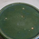 Green ceramic ADCO planter / flower pot, Vintage Dutch ceramic