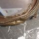 Old brass mirror