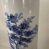 Vintage Japanese ceramic cylinder vase