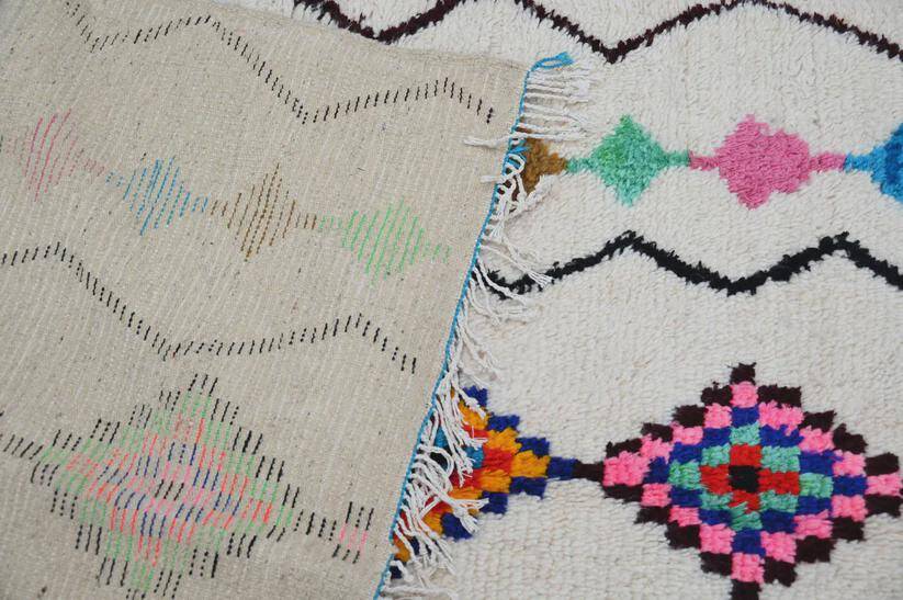 Handmade Moroccan rug in wool 2.5 x 1.5 m