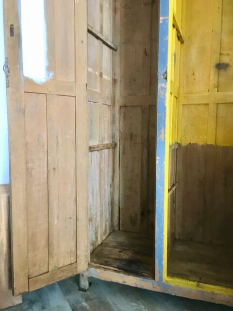 Old wooden cabinet 2 doors