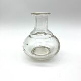 Transparent molded glass vase