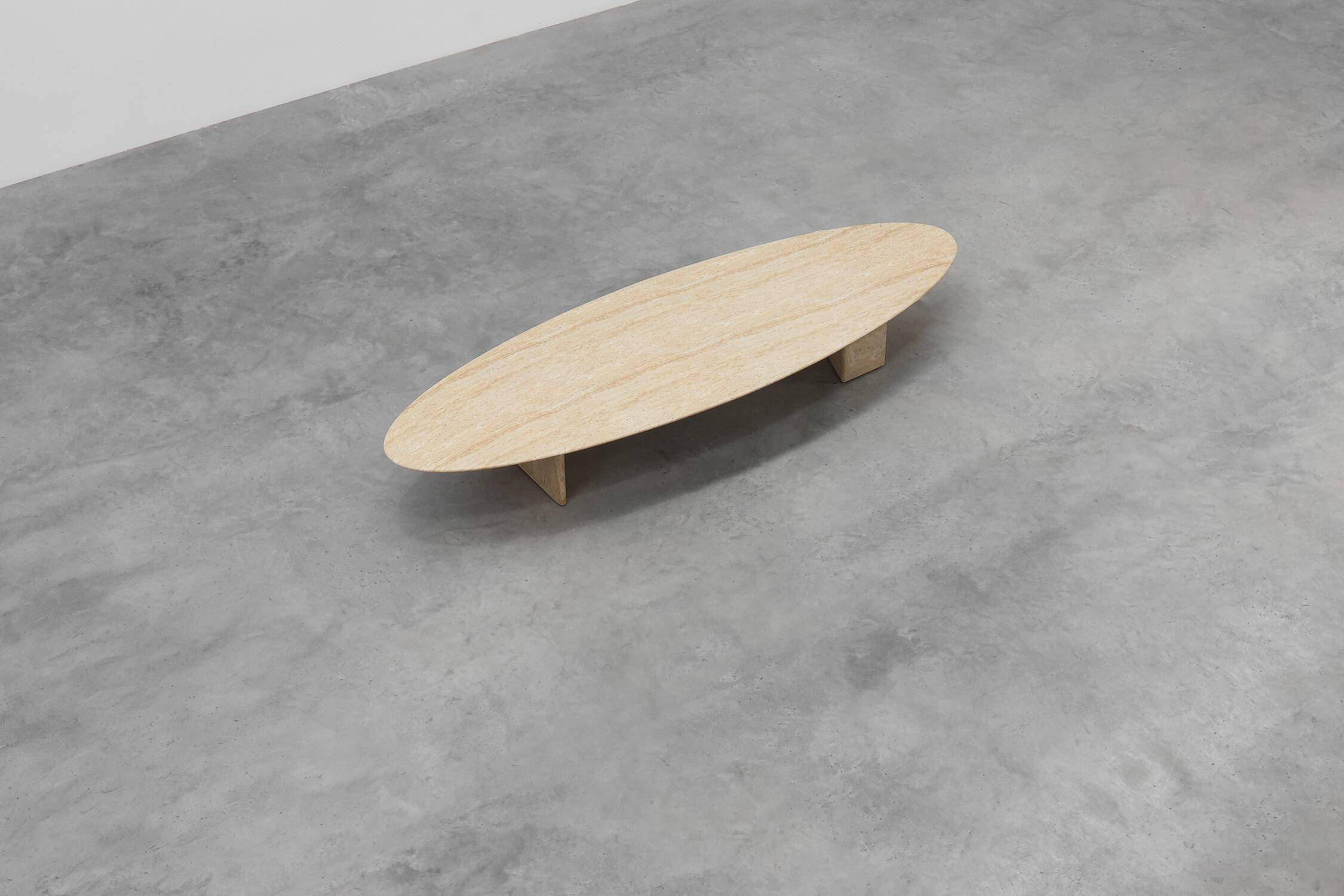 Travertine‑Look Coffee Table by Eichholtz, Germany, 20th Century