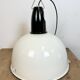 ndustrial Soviet White Enamel Pendant Lamp, 1960s