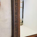 Mirror "tramp art" folk art 103 x 76 cm.