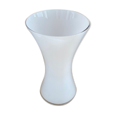Anne Nilsson white glass spool vase for Ikea