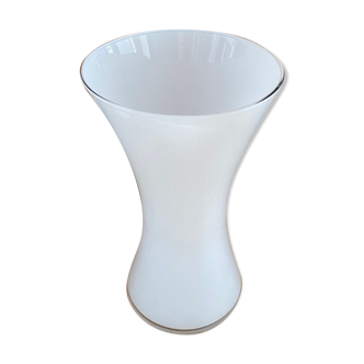 Anne Nilsson white glass spool vase for Ikea