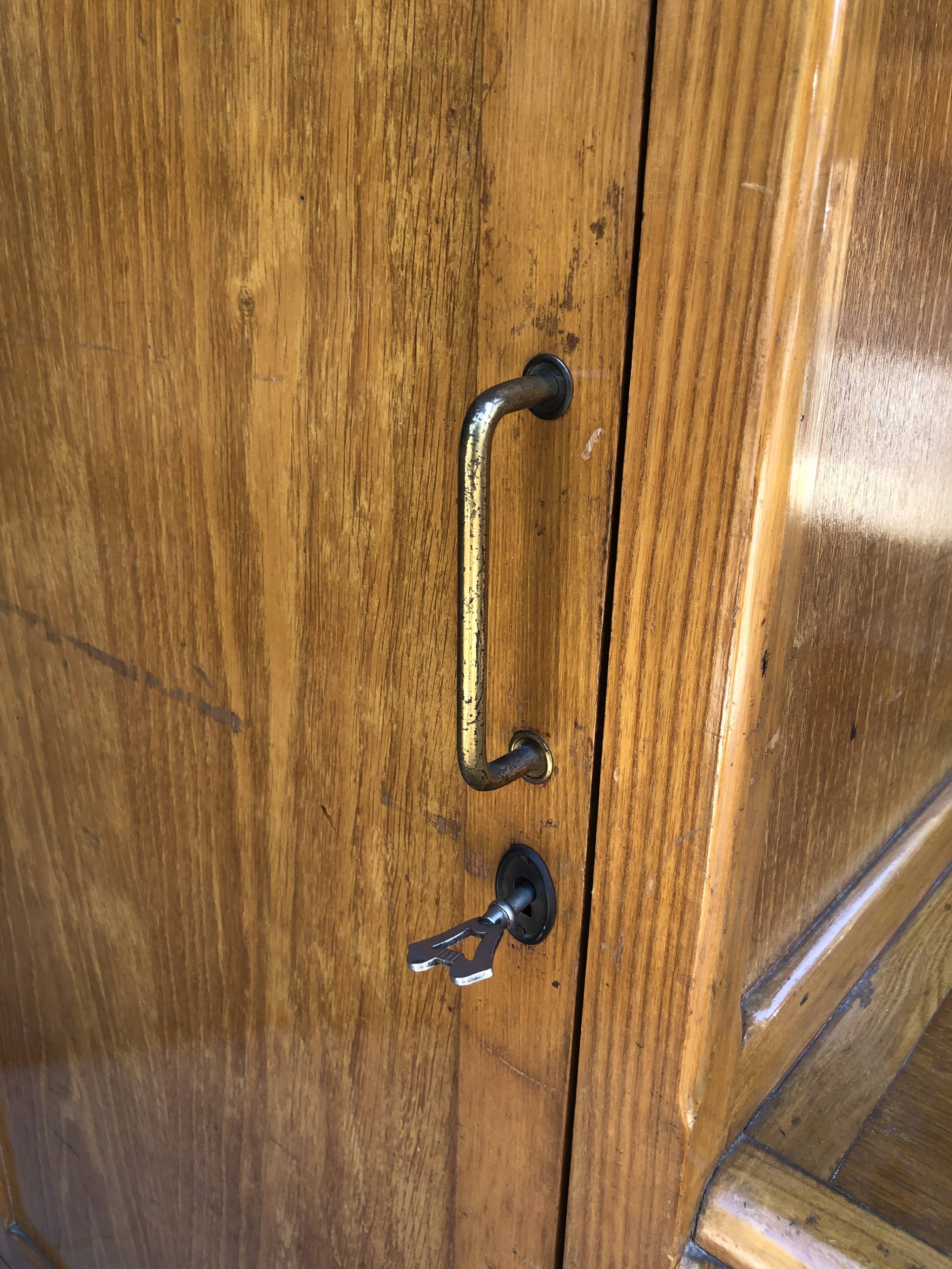 Rare asymmetrical dressing cabinet 50s