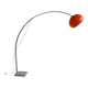 Lampadaire arc orange, design Italien 1970