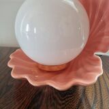 Pastel pink shell lamp