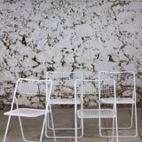 4 chaises pliante "Ted net" par Niels Gammelgaard pour IKEA