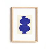 Trio of paints - majorelle blue - signed Eawy