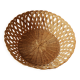 Vintage openwork round basket