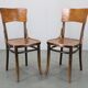 Paire de chaises en bois courbé Thonet Art Nouveau, Tchécoslovaquie, années 1920.