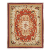 Handmade European Vintage Aubusson Kilim 316 cm x 408 cm