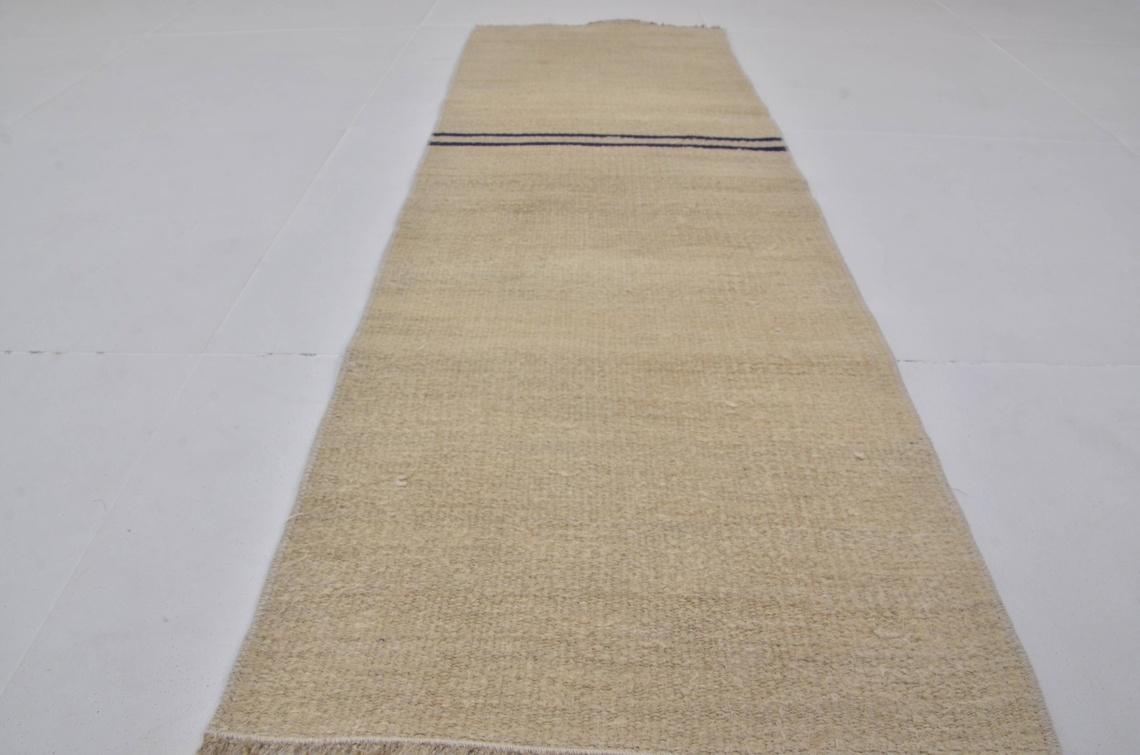 Off White Anatolian Hemp Kilim sku 3928