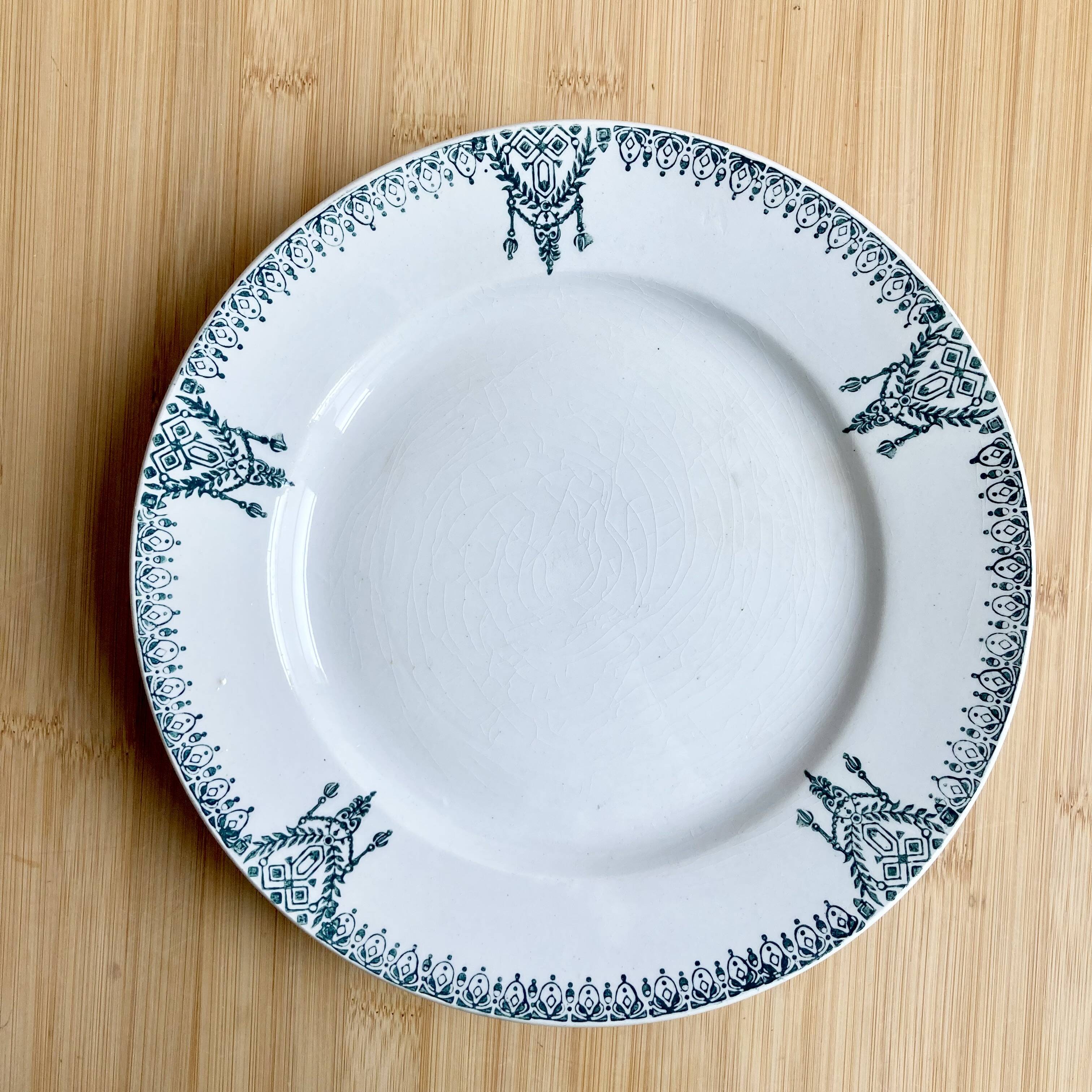 Saint-Amand Ironstone Footed Plate