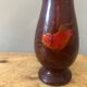 Vase en bois laqué ,Vietnam ,XXeme .