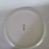 Pie dish decorated pink porcelain