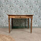 Antique table with turned legs (renovated)