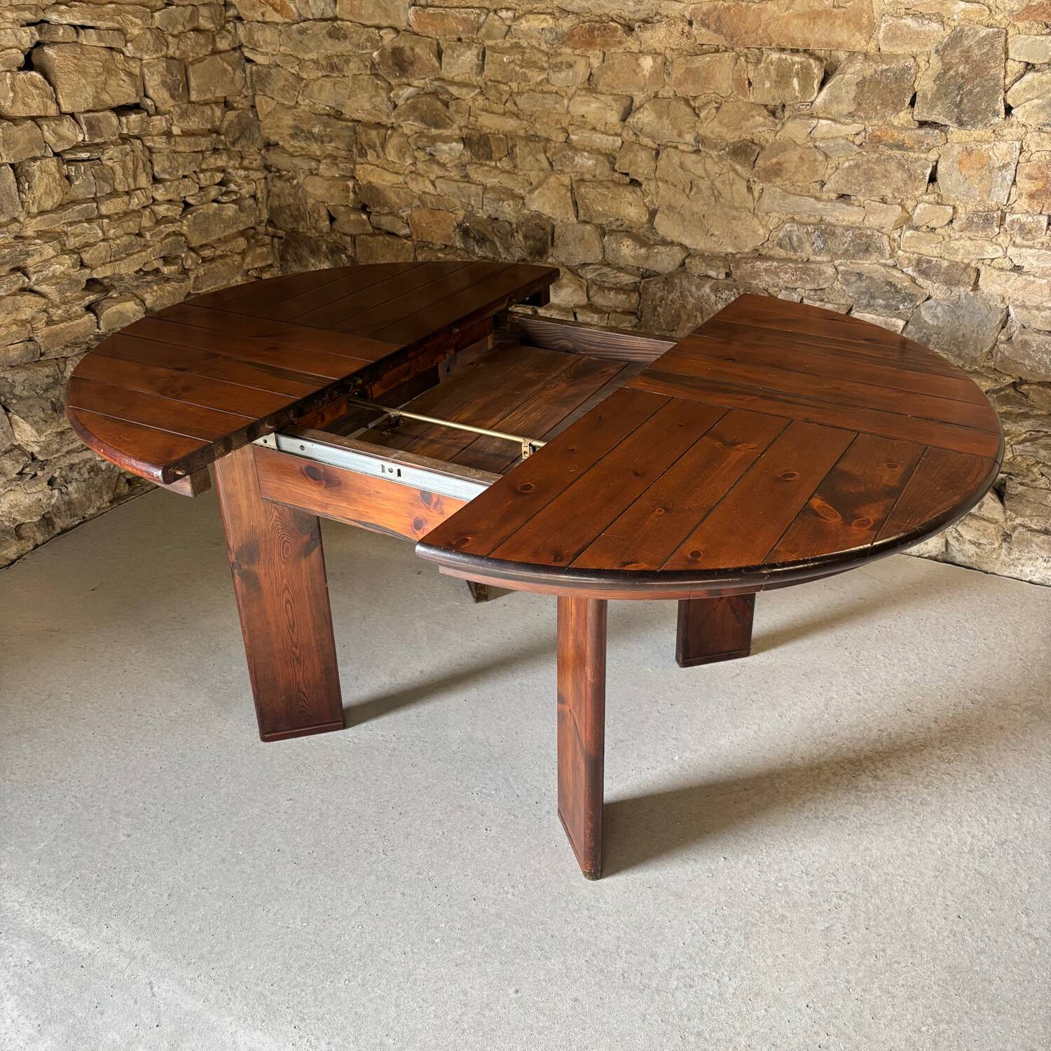 Table and 4 chairs set by Silvio Coppola for Fratelli Montina