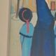 Oil painting on canvas board, Rodolfo Marma "The Nuns" Saint-E