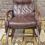 Bamboo rocking chair from the 1970s
