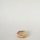 Vide-poche en albâtre, forme pique, beige et marron, 1970