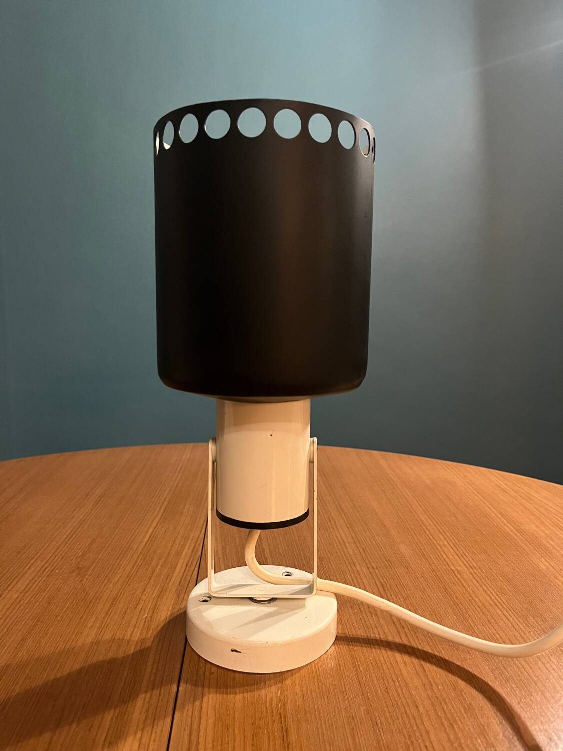Lita matte black tilting wall light from the 70s/80s