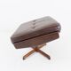 Madsen & Schubell leather armchair with ottoman for Bovenkamp