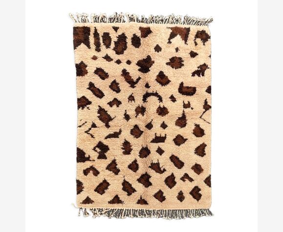 Tapis berbere leopard en laine 180x280 cm moderne