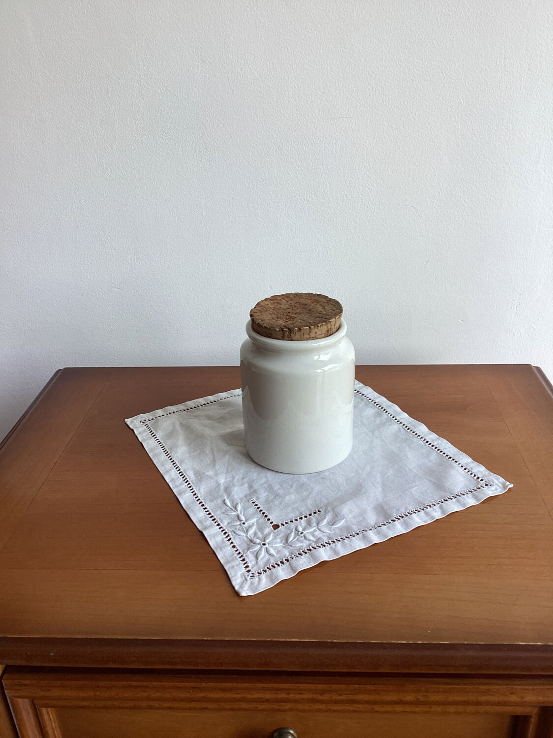 Mustard pot big porcelain