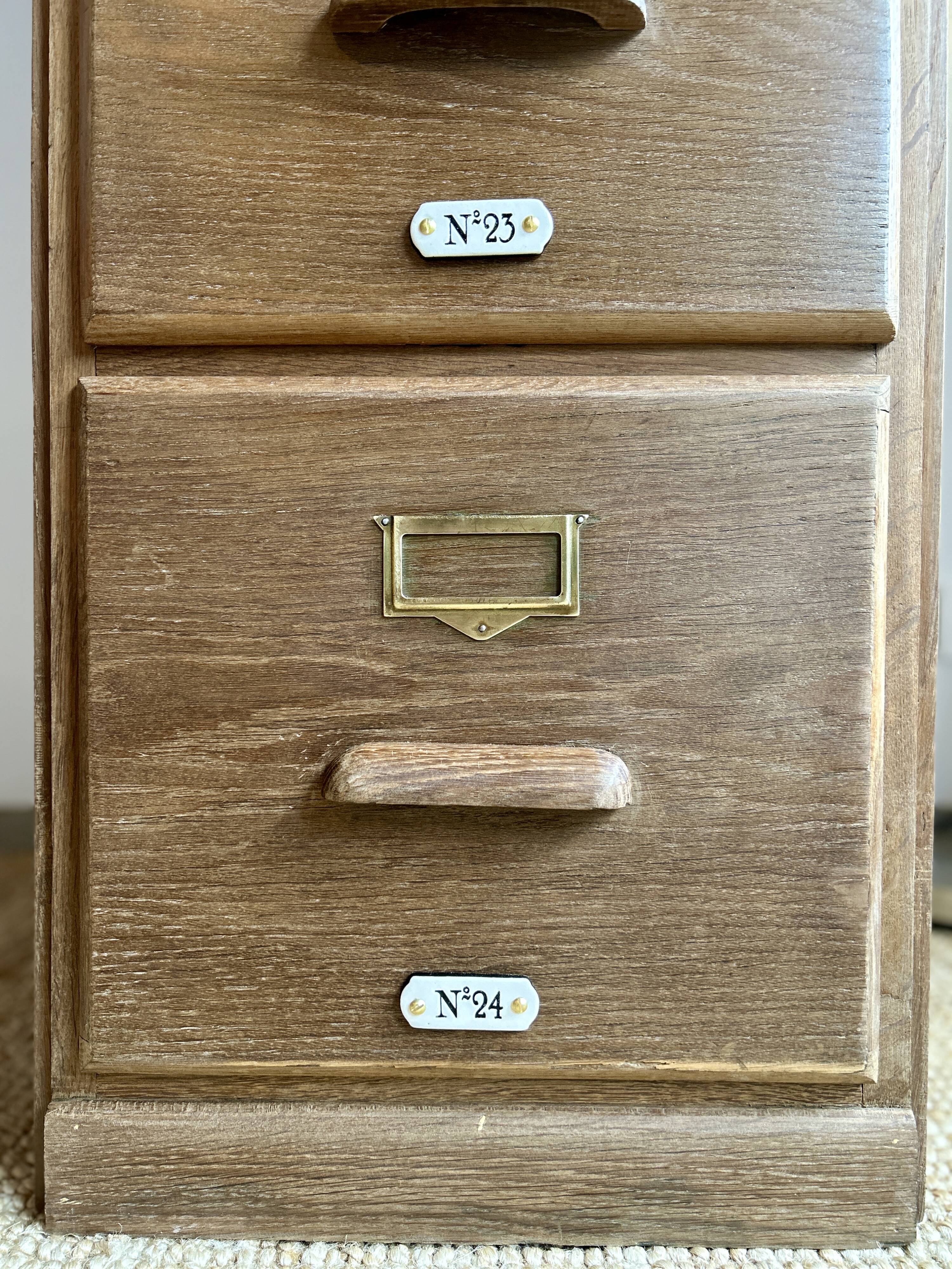 American oak filing cabinet circa 1920